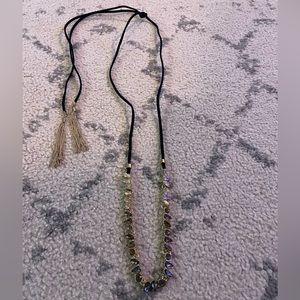 Stella & Dot Hombre cord necklace.